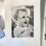pencil portrait of babe